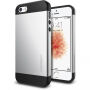 Spigen cienkie ochronne Armor etui dla Apple iPhone SE (2016) / 5S / 5 - srebrne