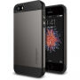 Spigen cienkie ochronne Armor etui dla Apple iPhone SE (2016) / 5S - szare