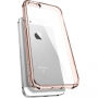 Spigen ultracienkie trwałe etui Apple iPhone SE (2016) / 5S / 5 - przezroczyste z różową ramką