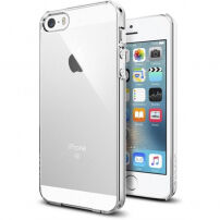Spigen ultracienkie trwałe etui dla Apple iPhone SE (2016) / 5S - przezroczyste