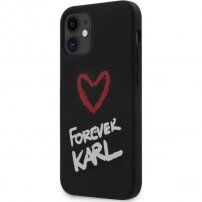 Karl Lagerfeld Forever etui silikonowe dla iPhone 12 mini - czarny
