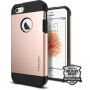 Spigen Armor trwałe cienkie etui dla Apple iPhone SE (2016) / 5S - różowe