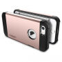 Spigen Armor trwałe cienkie etui dla Apple iPhone SE (2016) / 5S - różowe