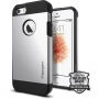 Spigen Armor trwałe cienkie etui dla Apple iPhone SE (2016) / 5S - srebrne