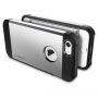 Spigen Armor trwałe cienkie etui dla Apple iPhone SE (2016) / 5S - srebrne