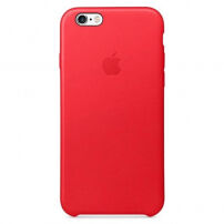 Oryginalne etui skórzane dla Apple iPhone 6S - czerwone