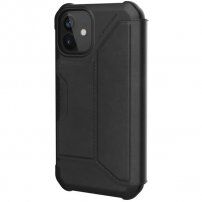 UAG Metropolis LTHR pokrowiec flip do iPhone 12 mini - czarne