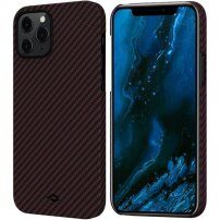 Pitaka MagEZ etui do iPhone 12 Pro Max - czarno-czerwone
