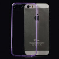 Ultra cienkie 0,5 mm opakowanie dla Apple iPhone 5 / 5S / SE (2016) - fioletowe