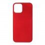 Etui gumowe matowe dla iPhone 12 mini - czerwony