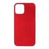 Etui gumowe matowe dla iPhone 12 mini - czerwony