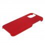 Etui gumowe matowe dla iPhone 12 mini - czerwony