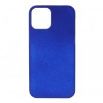Etui gumowe matowe dla iPhone 12 mini - ciemnoniebieski