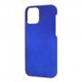 Etui gumowe matowe dla iPhone 12 mini - ciemnoniebieski