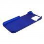 Etui gumowe matowe dla iPhone 12 mini - ciemnoniebieski