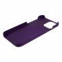 Etui gumowe matowe dla iPhone 12 mini - fioletowy