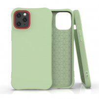 Etui matowe miękkie do iPhone 12 mini - jasnozielone