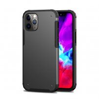 Ipaky etui matowe odporne na uderzenia do iPhone 12 Pro Max - czarny
