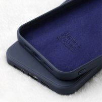 X-Level etui gładkie silikonowe do iPhone 12 mini - ciemnoniebieski