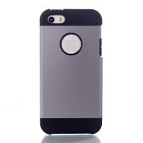 Pokrowiec 2w1 dla Apple iPhone 5 / 5S / SE (2016) - szary