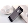 Pokrowiec 2w1 dla Apple iPhone 5 / 5S / SE (2016) - szary