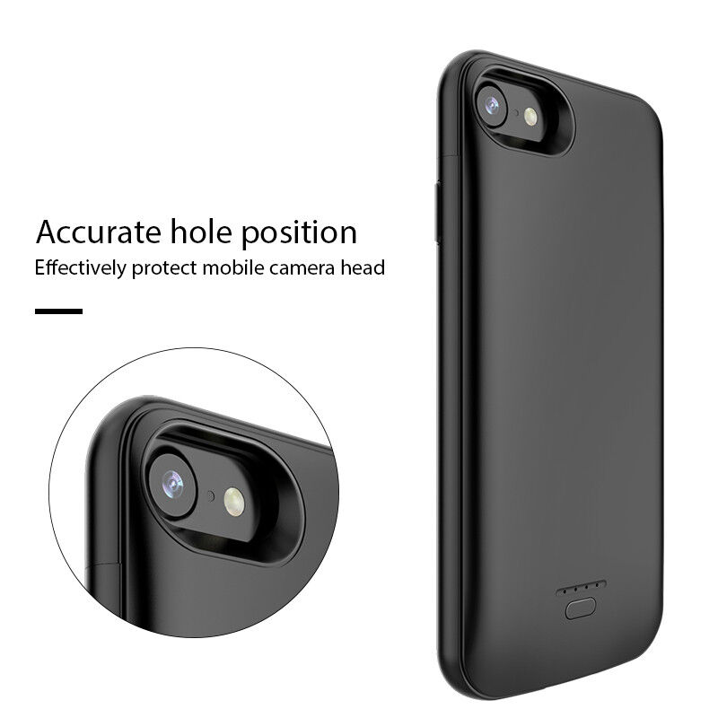 Etui z zewnętrzną baterią 4000 mAh do iPhone 6 / 6S / 7 / 8 / SE (2020/2022) - czarny
