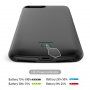 Etui z zewnętrzną baterią 4000 mAh do iPhone 6 / 6S / 7 / 8 / SE (2020/2022) - czarny