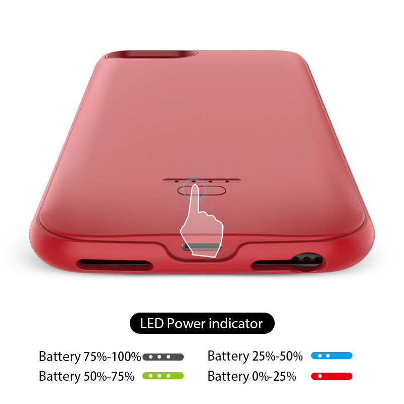 Etui z zewnętrzną baterią 4000 mAh do iPhone 6 / 6S / 7 / 8 / SE (2020/2022) - czarny Etui z zewnętrzną baterią 4000 mAh do iPhone 6 / 6S / 7 / 8 / SE (2020/2022) - czarny