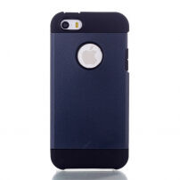 Pokrowiec 2w1 dla Apple iPhone 5 / 5S / SE (2016) - ciemnoniebieski