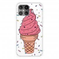 Etui miękkie przezroczyste do iPhone 12 / 12 Pro - lody