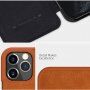 Nillkin Qin pokrowiec portfelowy ze skóry PU dla iPhone 12 / 12 Pro - czarne