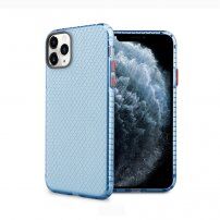 Etui ze strukturą plastra miodu dla iPhone 12 mini - niebieskie