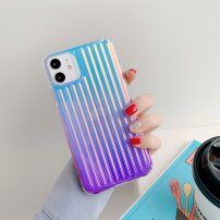Etui ząbkowane zmieniające się z metalicznym połyskiem do iPhone 11 Pro Max - fioletowy