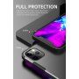 Ipaky etui matowe odporne na uderzenia do iPhone 12 Pro Max - czarny