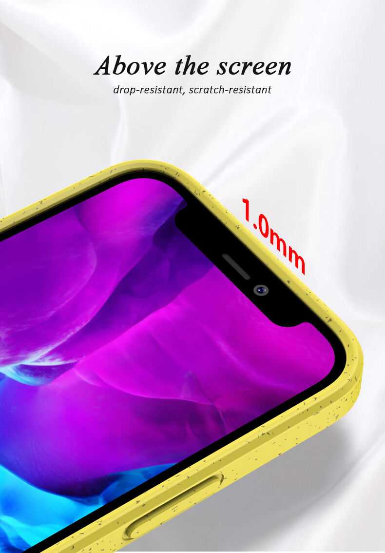 Matowy ekologicznie rozkładalny pokrowiec do iPhone 12 / 12 Pro - czarny