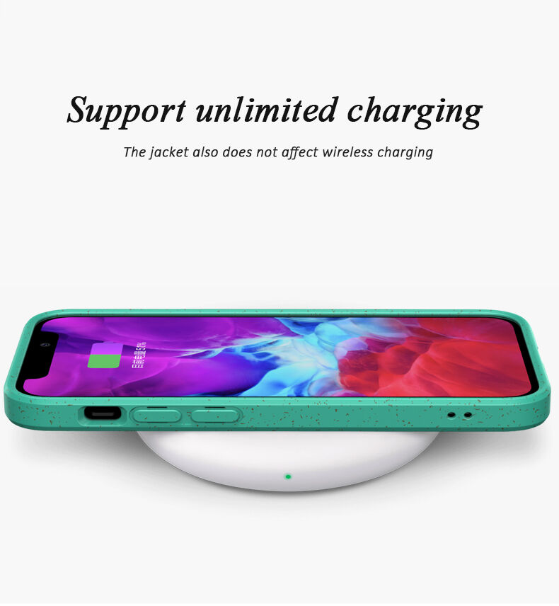 Matowy ekologicznie rozkładalny pokrowiec do iPhone 12 / 12 Pro - czarny Matowy ekologicznie rozkładalny pokrowiec do iPhone 12 / 12 Pro - czarny