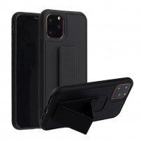 Etui z funkcją stojaku / uchwytu dla iPhone 12 / 12 Pro - czarny