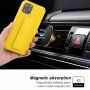Etui z funkcją stojaku / uchwytu dla iPhone 12 Pro Max - żółte