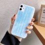 Etui z miękkiego plastiku ze wzorem maseczki do iPhone 11 Pro - niebieskie