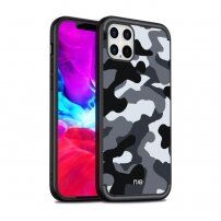 NXE etui ze wzorem moro do iPhone 12 Pro Max - szary