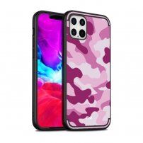 NXE etui ze wzorem moro do iPhone 12 Pro Max - różowy