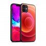 NXE etui miękkie z motywem kolorowych kół do iPhone 12 / 12 Pro - czerwony