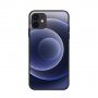 NXE etui miękkie z motywem kolorowych kół do iPhone 12 / 12 Pro - ciemnoniebieski