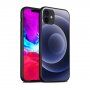 NXE etui miękkie z motywem kolorowych kół do iPhone 12 / 12 Pro - ciemnoniebieski