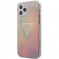 Guess T&D Gold Triangle etui do iPhone 12 Pro Max - różowy