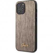 Guess Lizard etui ze skóry PU dla iPhone 12 Pro Max - złote