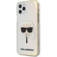 Karl Lagerfeld Head etui zmieniające do iPhone 12 Pro Max - tęcza