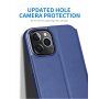 X-Level pokrowiec skórzany flip ze stojakiem do iPhone 12 mini - zielony