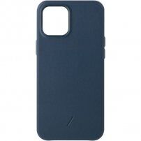 Native Union Clic Classic etui skórzane do iPhone 12 Pro Max - niebieskie