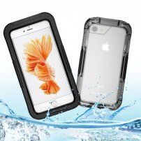 Wodoszczelny i bardzo odporny pokrowiec dla iPhone 6 / 6S - czarne